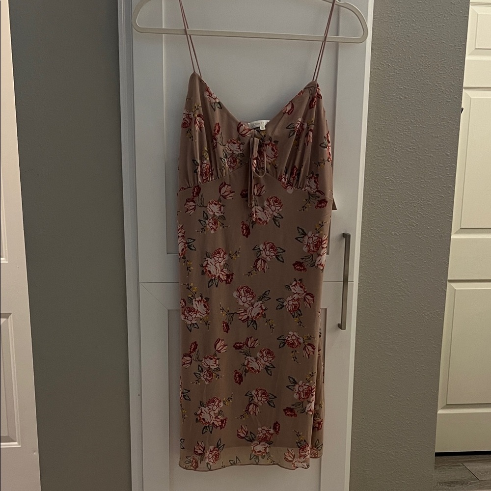 Floral Spaghetti Strap Dress